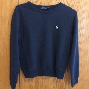 Navy Blue Ralph Lauren Polo Crew Neck Sweatshirt